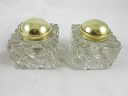 Pair of Gladd Ink Bottles