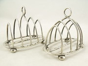 Pair of Silver Toast Racks