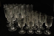 Set of 20 Claret and Port Glas