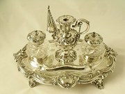Silver Plated Desk Set