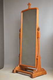 Unusual Victorian Oak Cheval M