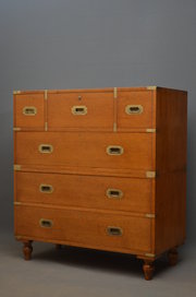 Victorian Oak Military Chest o