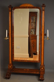 William IV Cheval Mirror