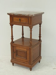 French Walnut Bedside Cabinet
