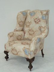 Mahogany Wingback Armchair