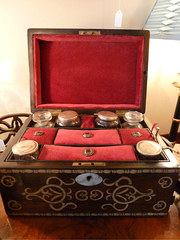 Rosewood and Inlaid Vanity Box