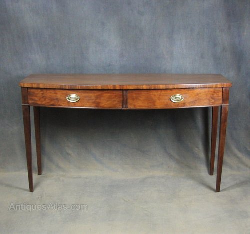 George III Bow Front Serving Table
