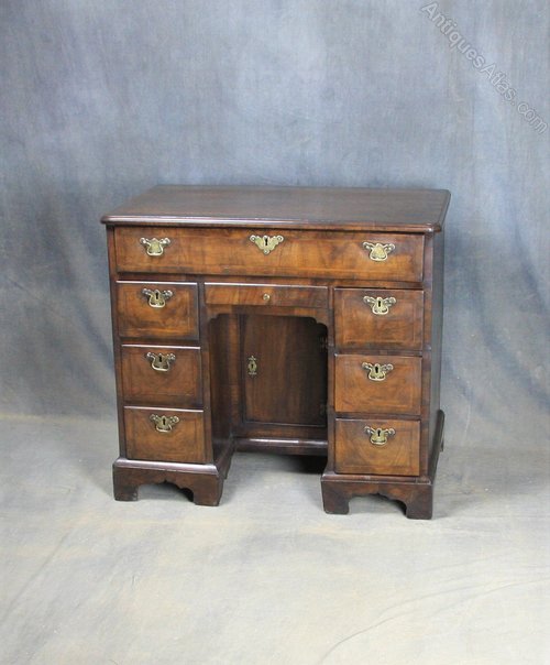 George I Walnut Kneehole Desk