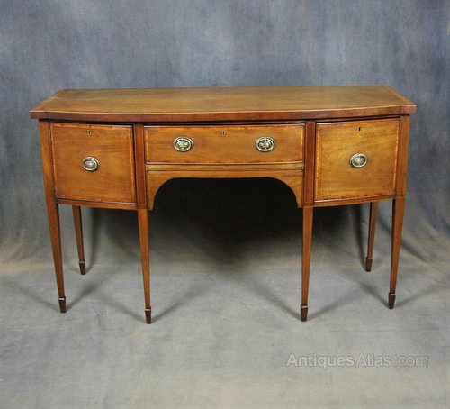 Georgian Mahogany Bow Front Sideboard