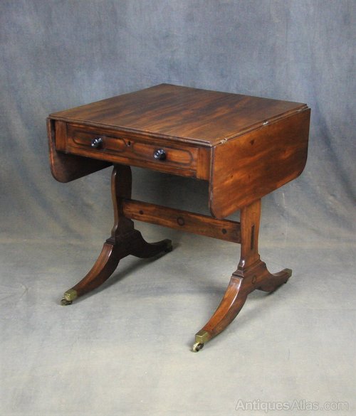 Georgian Mahogany Sofa / Occasional Table