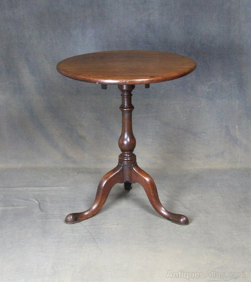 Georgian Mahogany Tilt Top Occasional Table