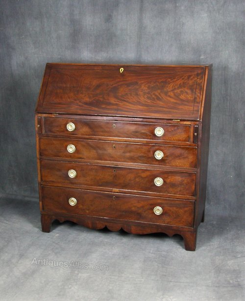 Regency Mahogany Bureau