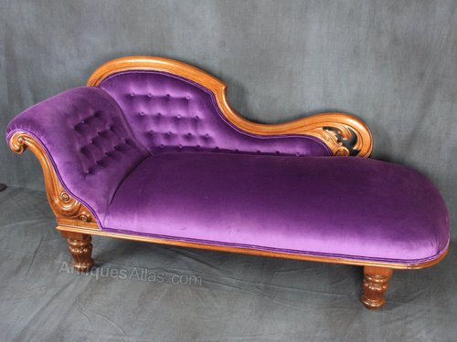 Victorian Mahogany Chaise Longue