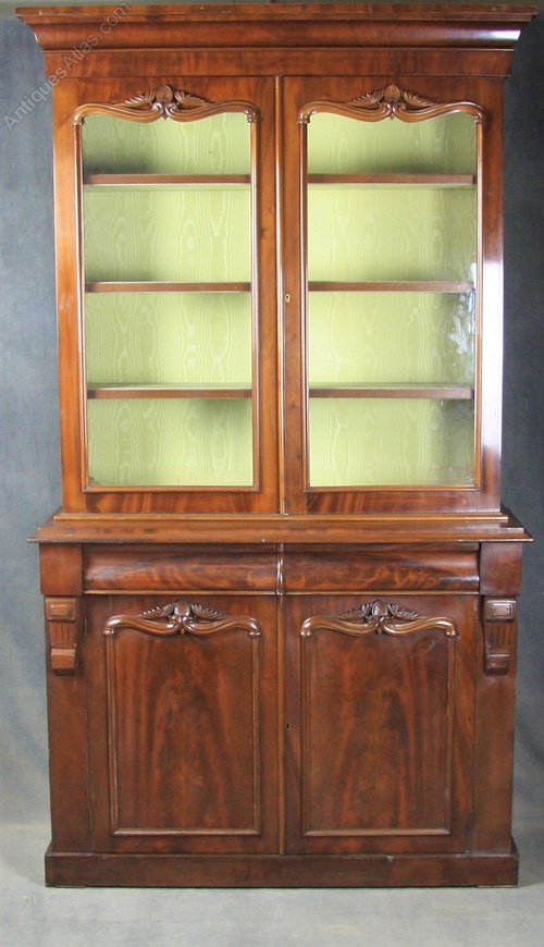 Victorian Mahogany Glazed Bookcase
