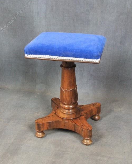 Victorian rosewood piano stool