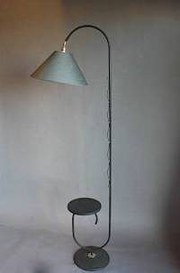 1960s black adjustable floor l