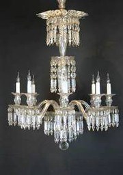 art deco antiques cut glass french chand Cut glass French antique chand