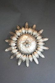 European silver finish ceiling