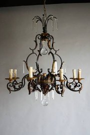 French Antique chandelier in p