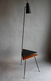 Italian floor lamp with black