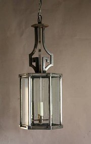 antique lighting large lantern in steel Large Antique lantern in steel