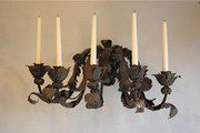 Large pair of chateau sconces