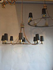 Pair of Iron early 20th C chan