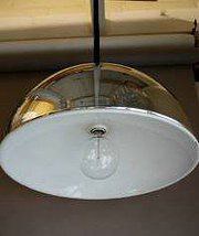 antique lighting single 1970s chrome and enamel Single 1970s chrome and enamel
