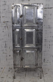 Polished steel ship food locke