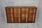Wide pine multi drawer chest C1900