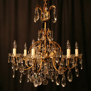 A French Gilded 6 Light Antiqu