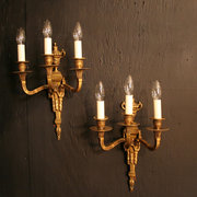 A French Pair Of Triple Arm An
