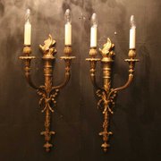 A French Pair Of Twin Arm Anti
