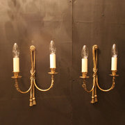 An English Brass Set Of Three