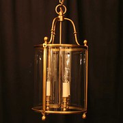 French Gilded Cast Brass Tripl