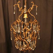 French Gilded Single Light Bir