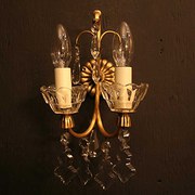 French Gilded Twin Arm Wall Li