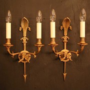 French Gilded Twin Arm Wall Sc