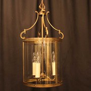 French Gilt Triple Light Hall