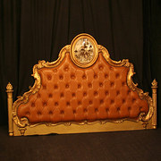 French Giltwood And Leather He