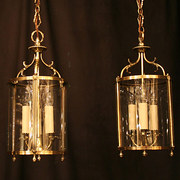 French Pair Of Triple Light Ha