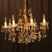 Italian Gilded 8 Light Chandel