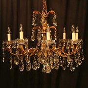 Italian Gilded Brass 8 Light C
