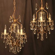 Italian Pair Of Birdcage Chand