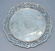 Victorian Silver Salver 1898