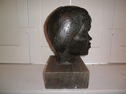 antique bronzes bronze bust of african woman Bronze Bust of African Woman