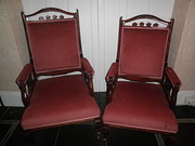 Pair Edwardian Armchairs