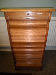 Tambour Fronted Filing Cabinet