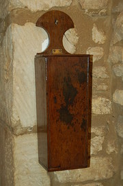 oak candle box