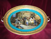 prattware prattware footed tray circa 18 Prattware Footed Tray Circa 18